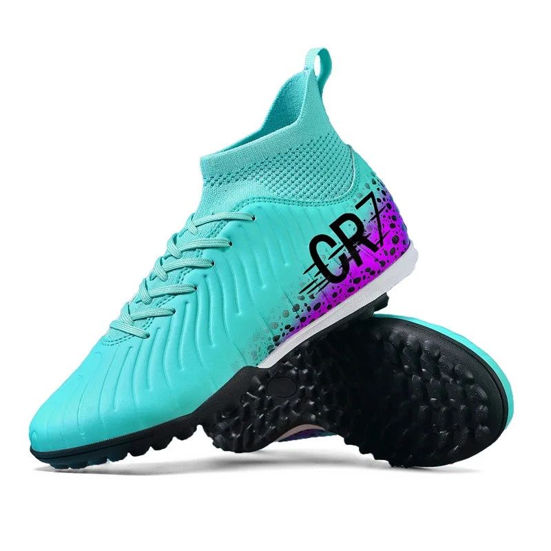 DANWEILE - Zapatillas de fútbol de entrenamiento antideslizantes - Azul