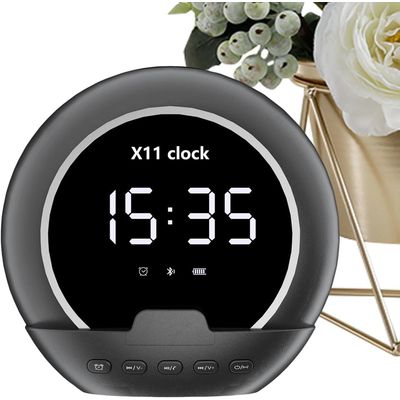 Imagen 2 del producto Parlante Bluetooth Portátil Despertador Digital Con Pantalla Negro