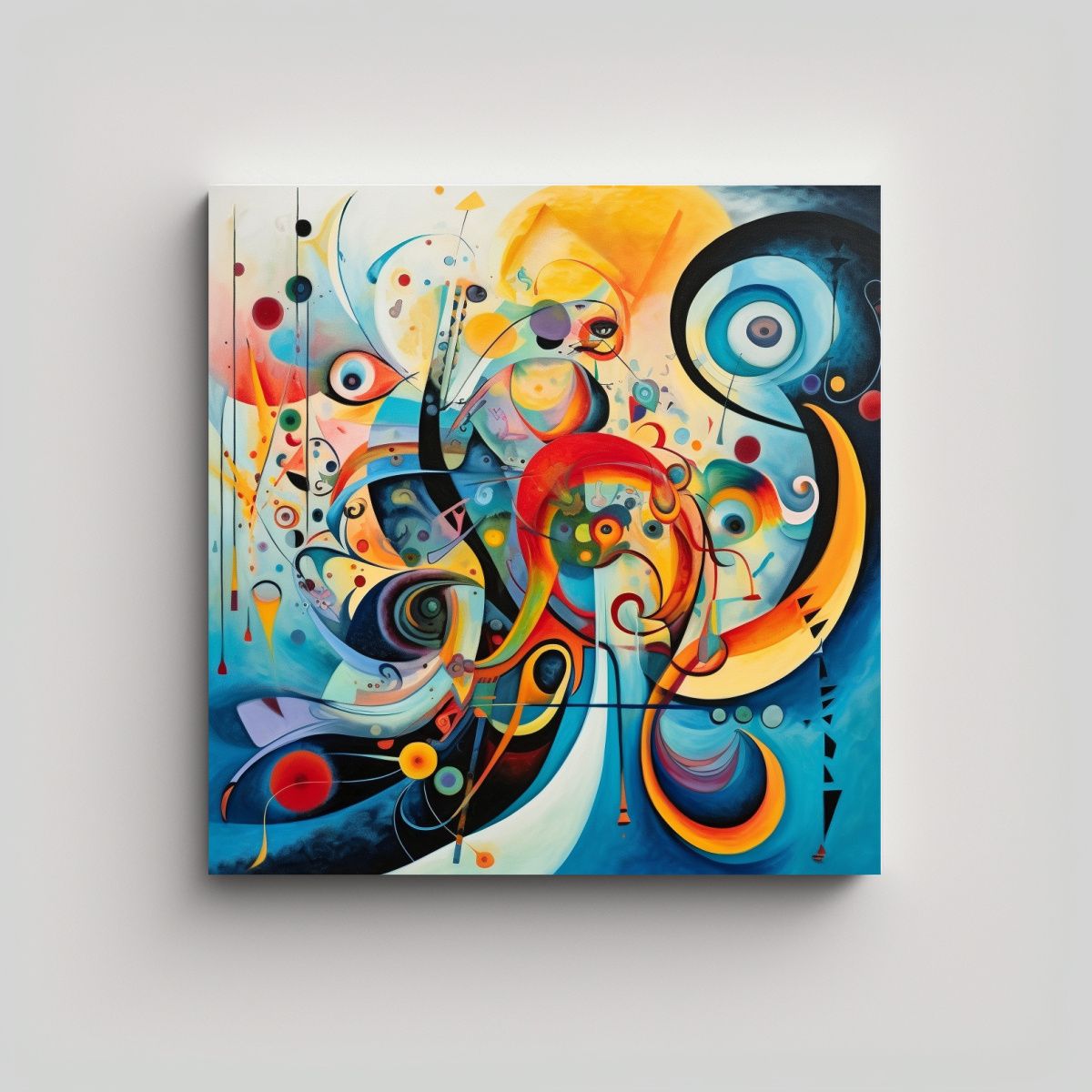 GENERICO - Cuadro Creativa Street Art Abstracción En 70x70 Cm