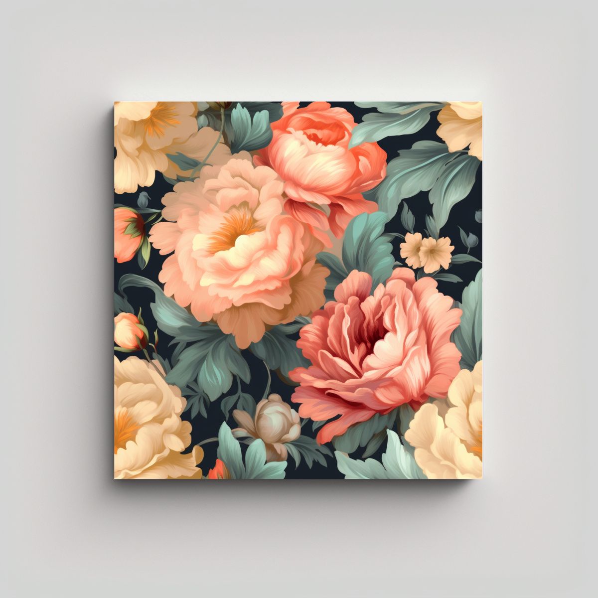 GENERICO - Pintura Al Óleo Vintage Arte Cultural Para 70x70 Cm