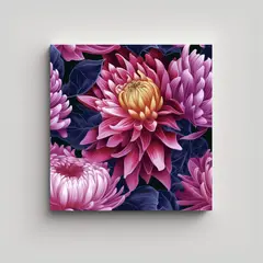 GENERICO - Cuadros Decorativos De Flores Grandes Y 90x90 Cm