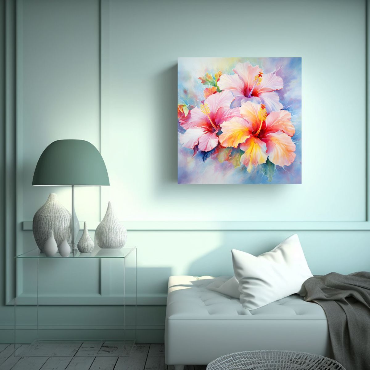 GENERICO - Lienzo De Tela Con Bastidor De Madera 70x70 Cm