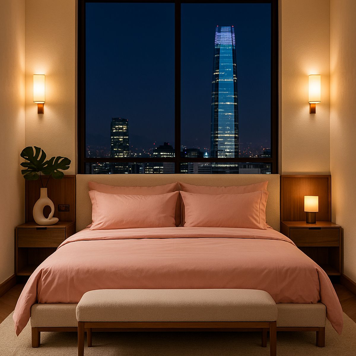 ARMONIA - Conjunto de Sábanas Signature 800 Hilos Rosado 2 Plazas