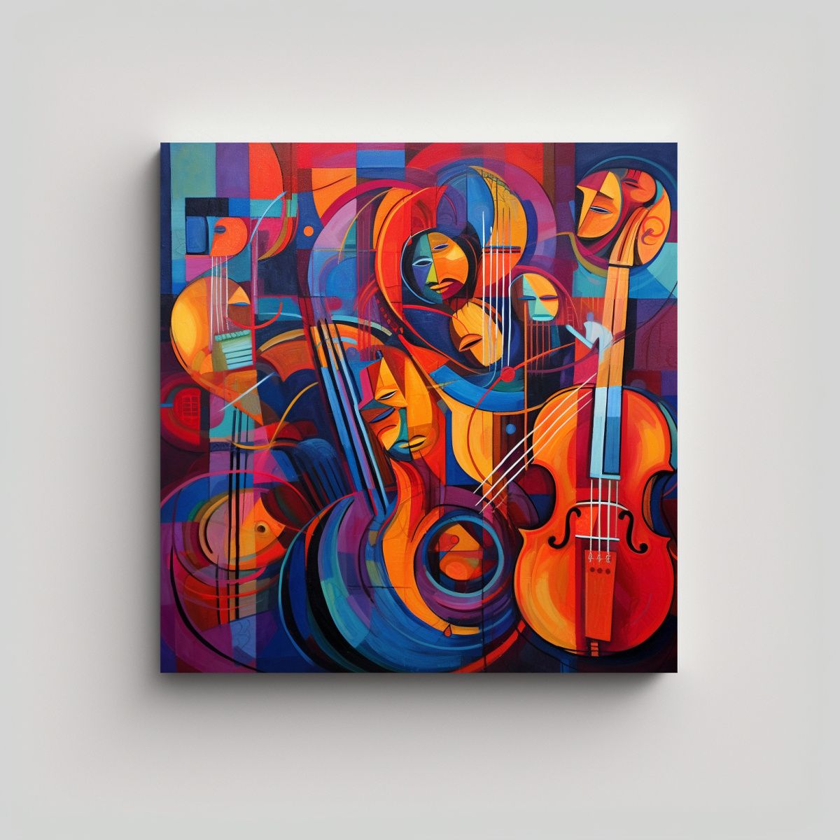GENERICO - Pinturas Decorativas Abstractas Y Figurativas Con 80x80 Cm