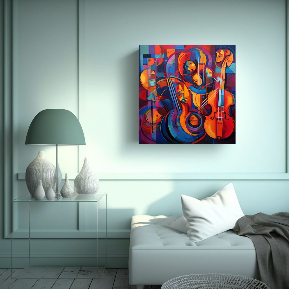 GENERICO - Pinturas Decorativas Abstractas Y Figurativas Con 80x80 Cm