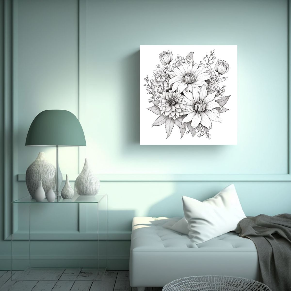 GENERICO - Composición Única De Decoración Libro De 80x80 Cm