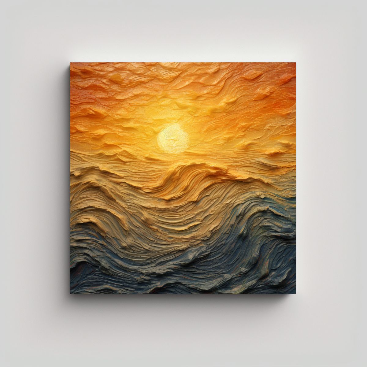 GENERICO - Cuadro Fotografía Inspiración Textura Amanecer 80x80 Cm