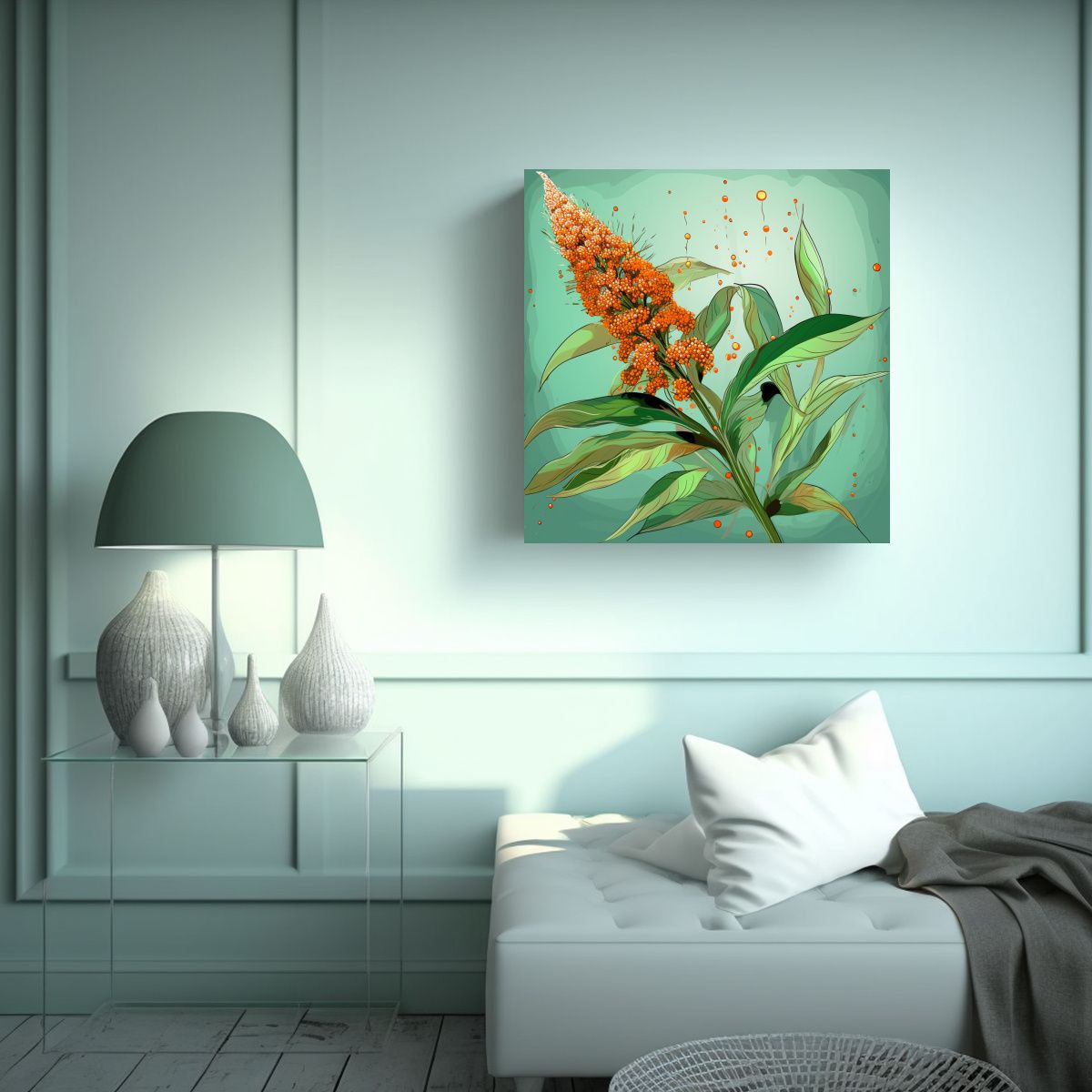 GENERICO - Tela Estilo Galería Multicolor De Granos De 70x70 Cm