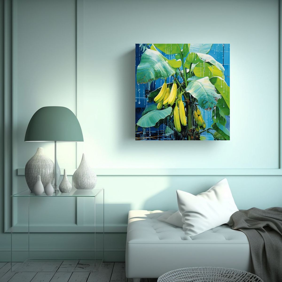 GENERICO - Pintura Abstracta De árbol De Plátano En 80x80 Cm