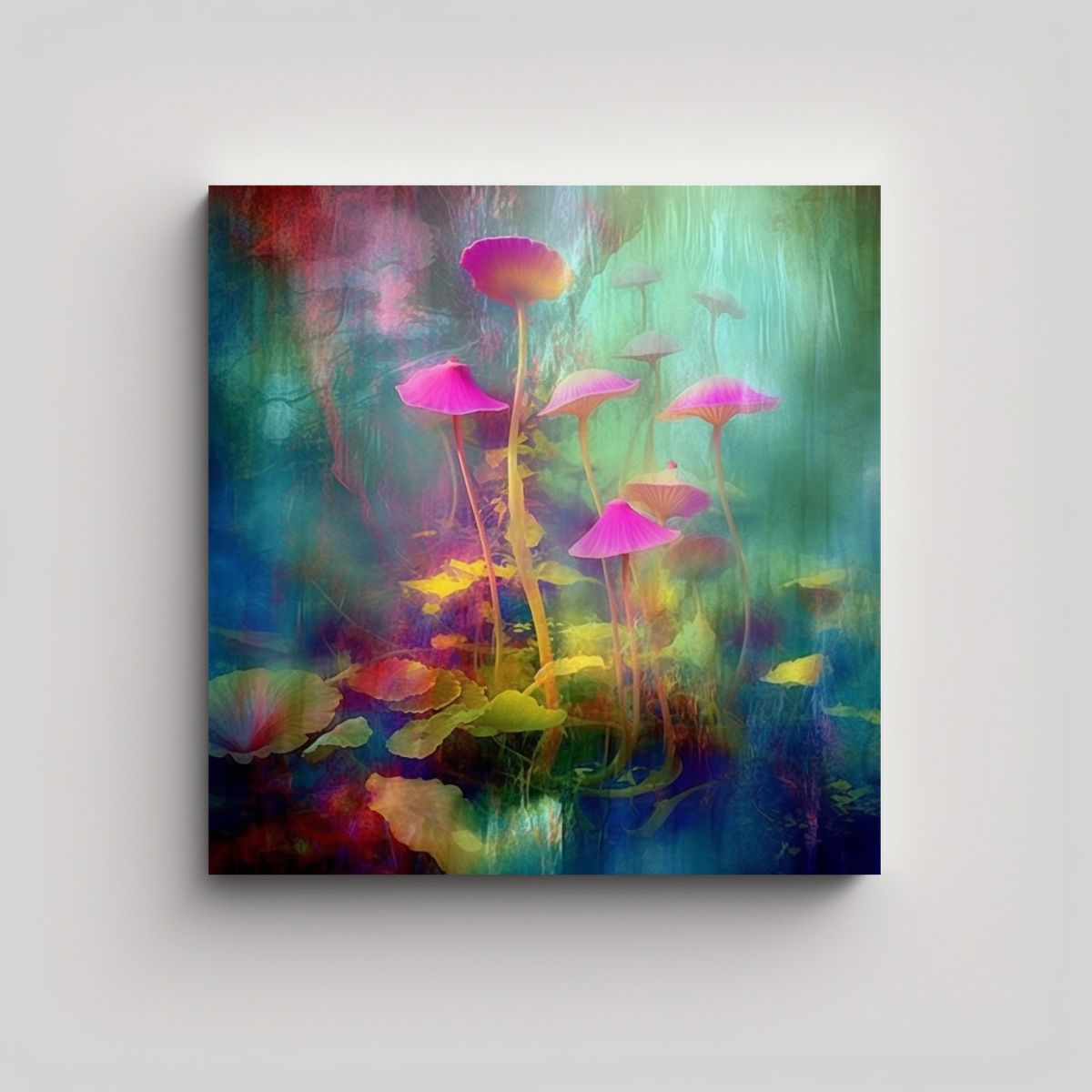 GENERICO - Pinturas Decorativas En Lienzo Con Colores 70x70 Cm