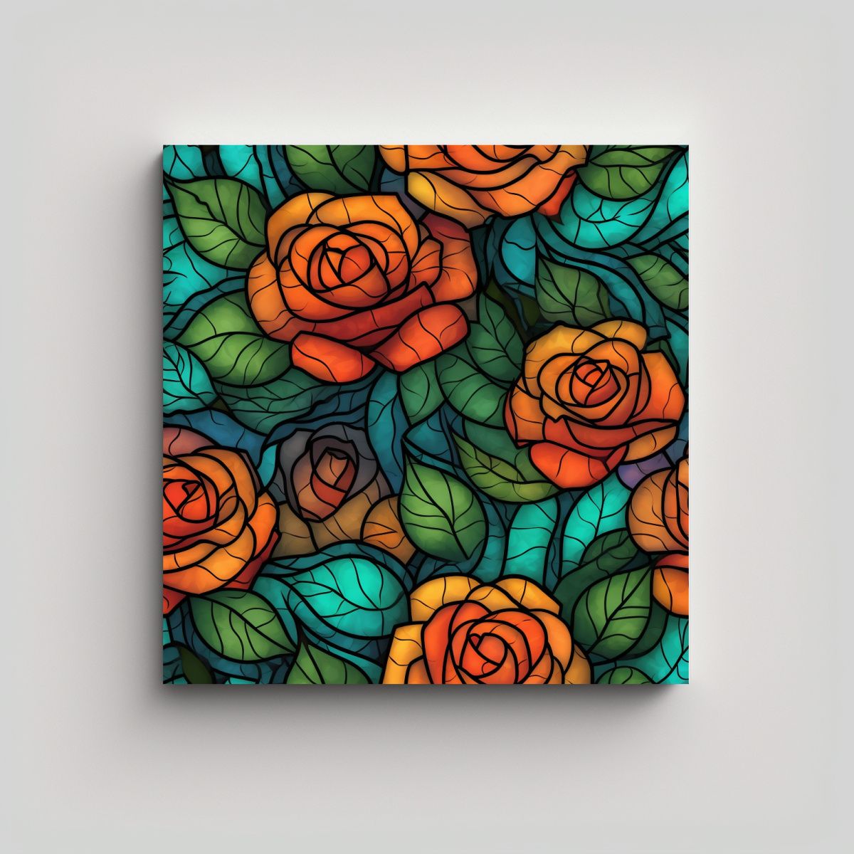 GENERICO - Arte De Pared Clásico Patrón Seamless En 70x70 Cm