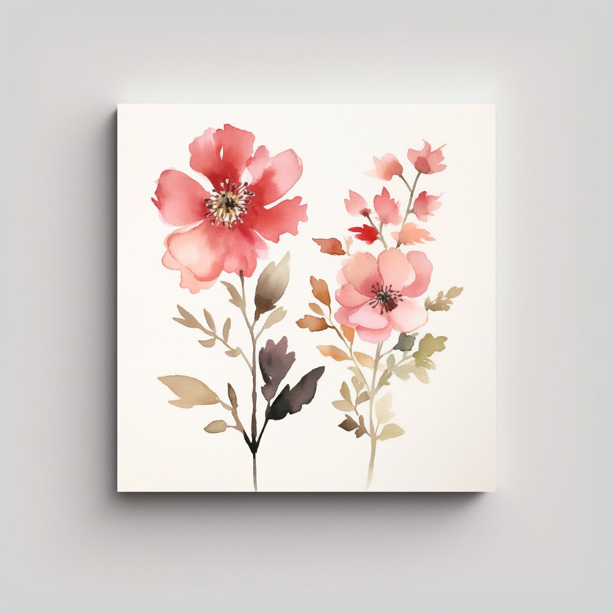 GENERICO - Cuadro Decorativo Estilo Maggie Holmes Lienzo De 70x70 Cm.