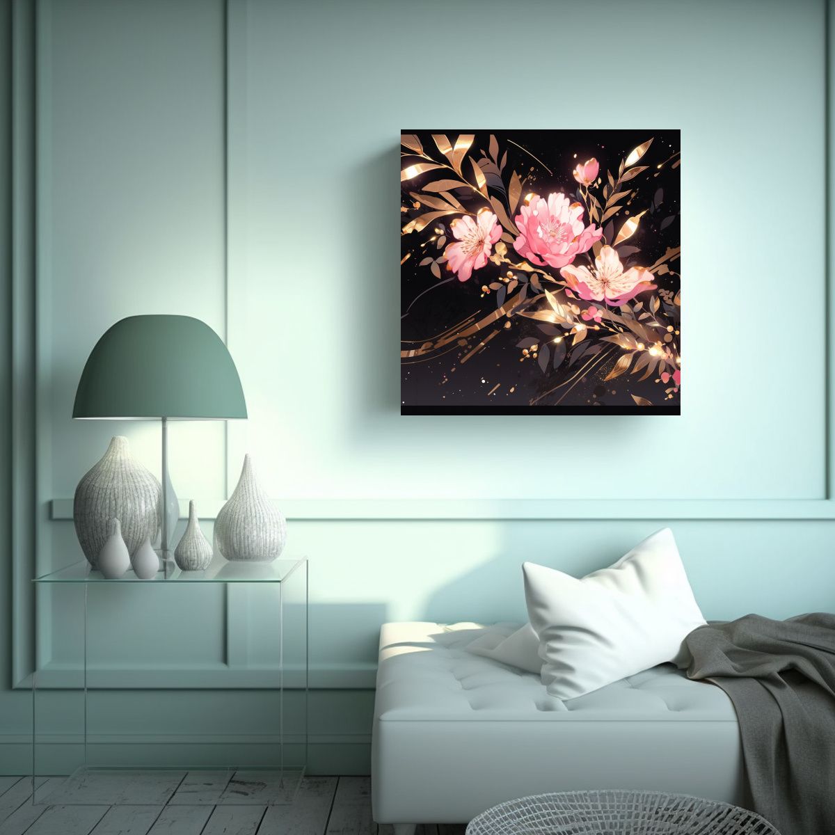 GENERICO - Pintura Decorativa En Estilo Neonoir Con Hermosa 80x80 Cm