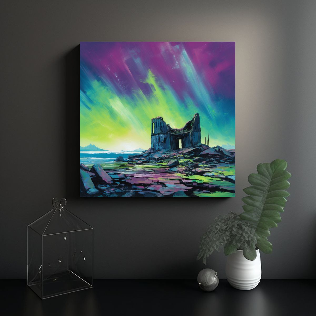 GENERICO - Cuadro Fotografía Barato Estilo Brillante En 70x70 Cm.