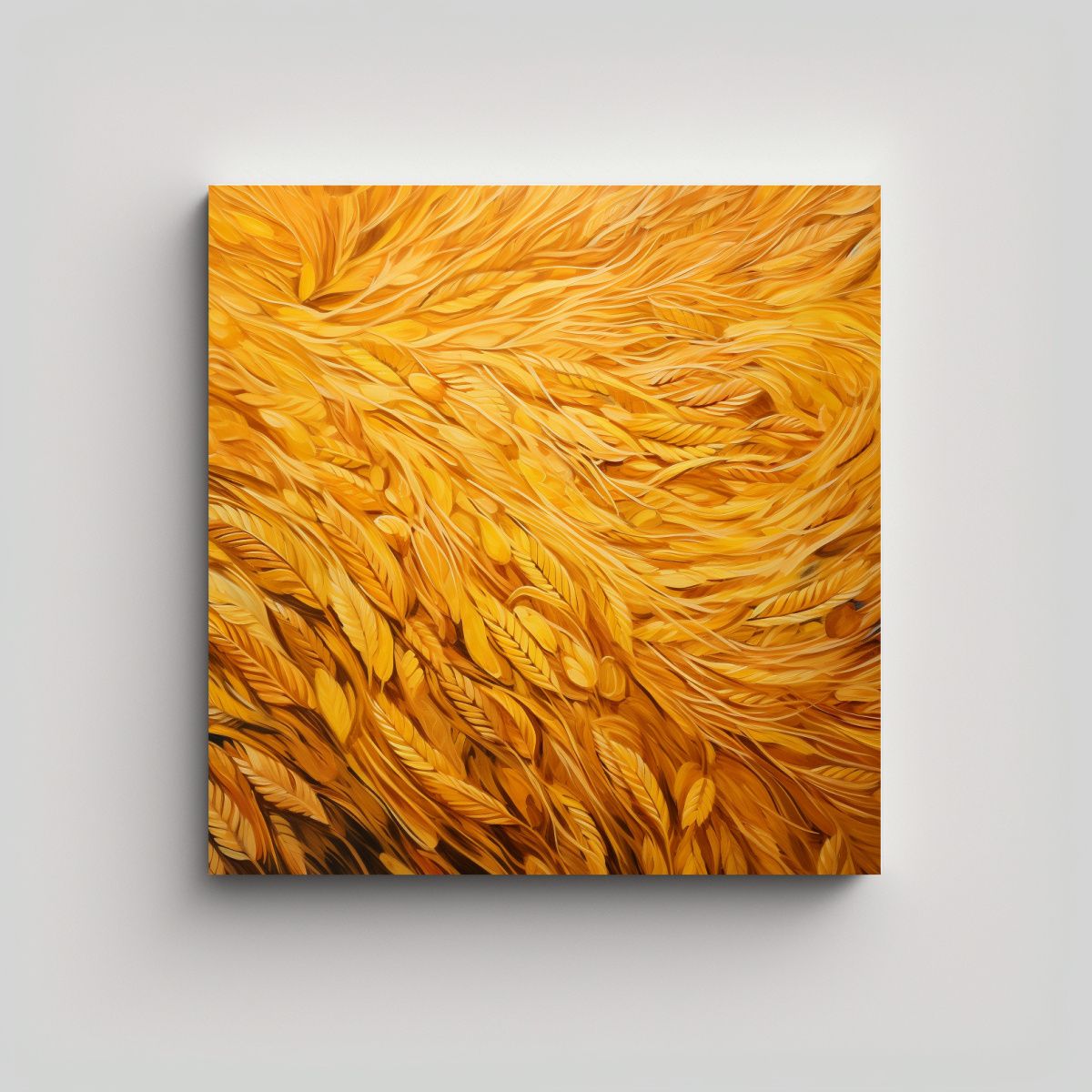 GENERICO - Pintura Abstracta En óleo De Gran Detalle Estilo 70x70 Cm