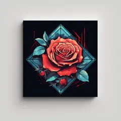 GENERICO - Composición Profesional En Canva Diseño De 70x70 Cm