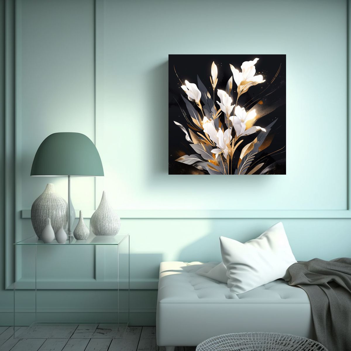 GENERICO - Pintura Decorativa Estilo Neonoir Concepto De 90x90 Cm.