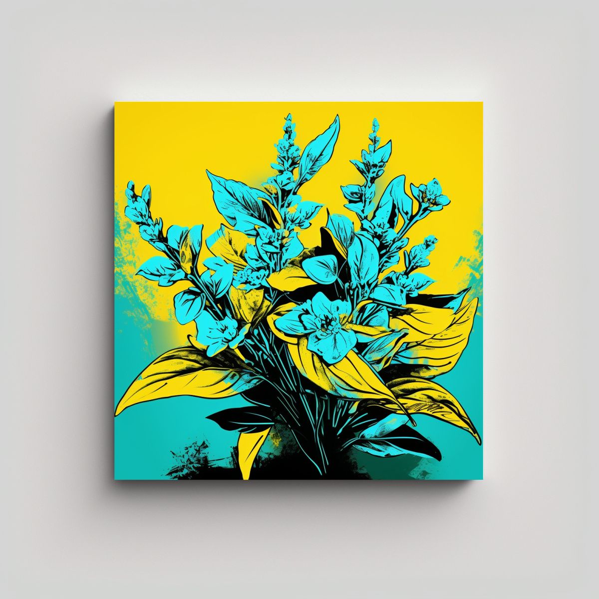 GENERICO - Pinturas Decorativas De Acuarela Contraste De 70x70 Cm.