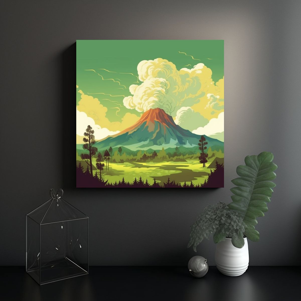 GENERICO - Pintura De Calidad Para Comedor En Lienzo Plano 90x90 Cm