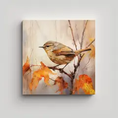 GENERICO - Pinturas Decorativas De Ramas De Mirlo De Otoño 90x90 Cm