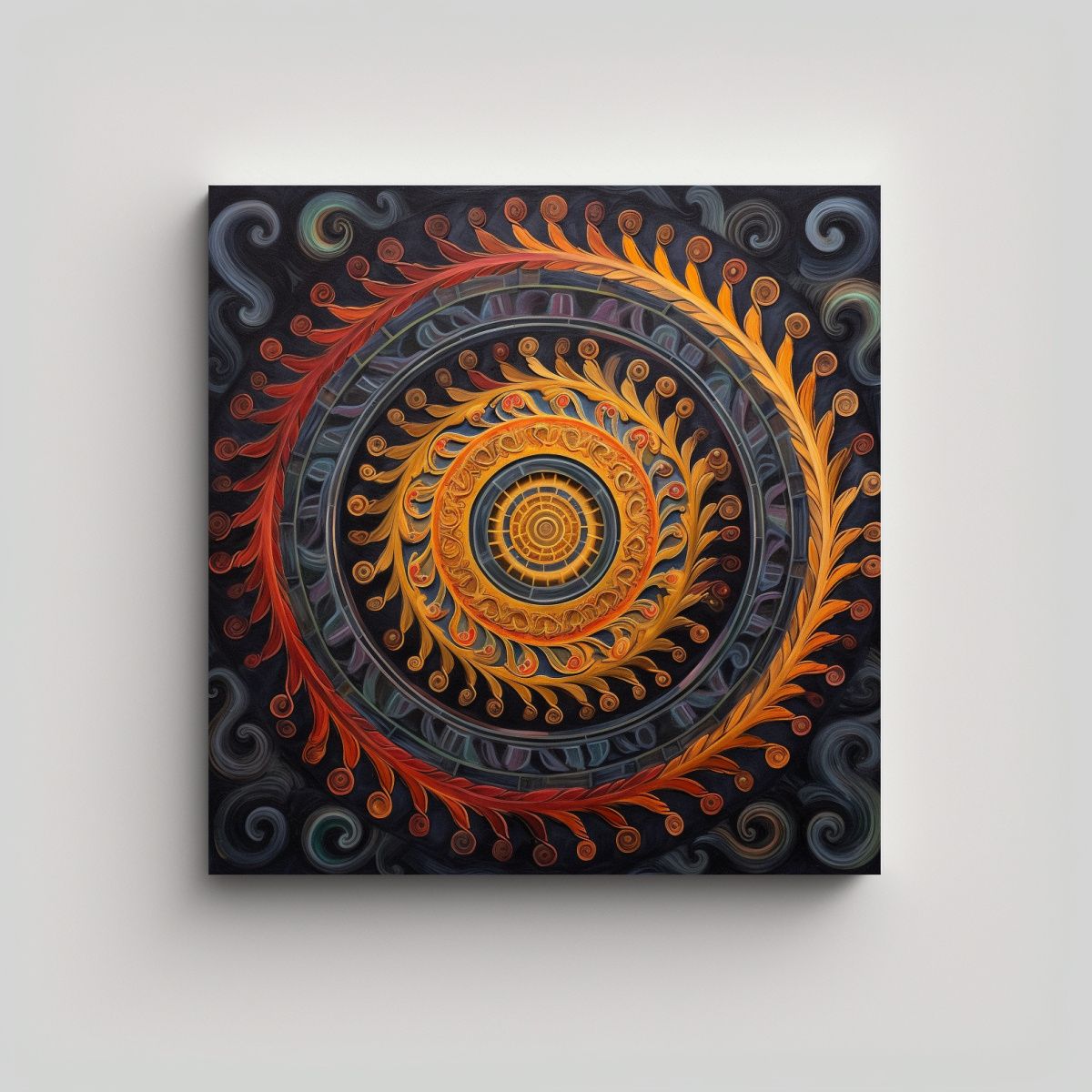 GENERICO - Pinturas Decorativas De Espiral Creativa Salvaje 90x90 Cm.