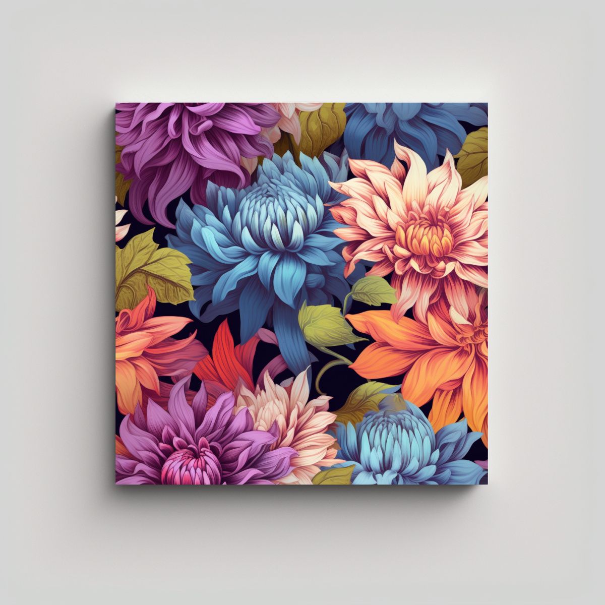 GENERICO - Patrón Intenso Y Fantástico Cuadro Premiado De 80x80 Cm.