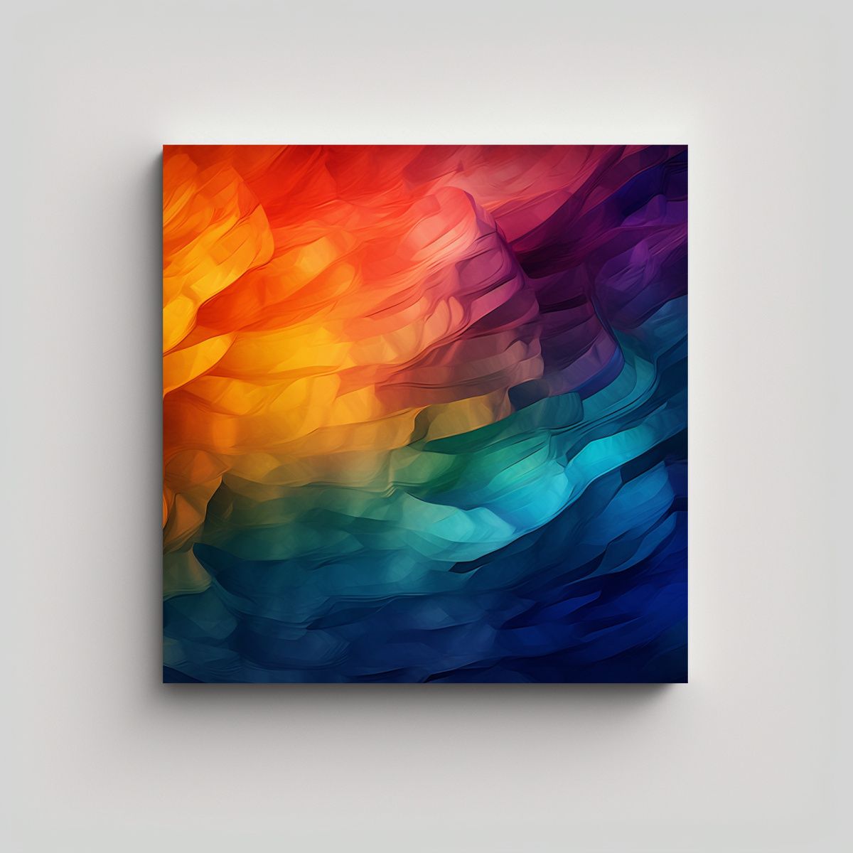 GENERICO - Cuadros Abstractos En Tela Venta De Pinturas 70x70 Cm