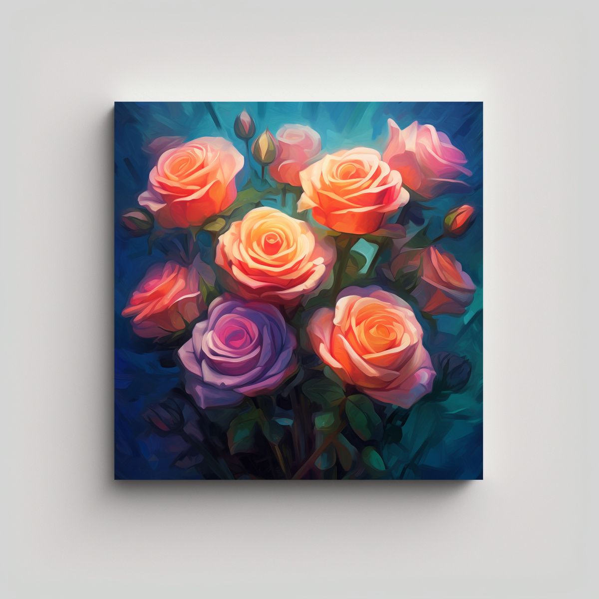 GENERICO - Inspiración De Alegría Cuadro Estilo 80x80 Cm