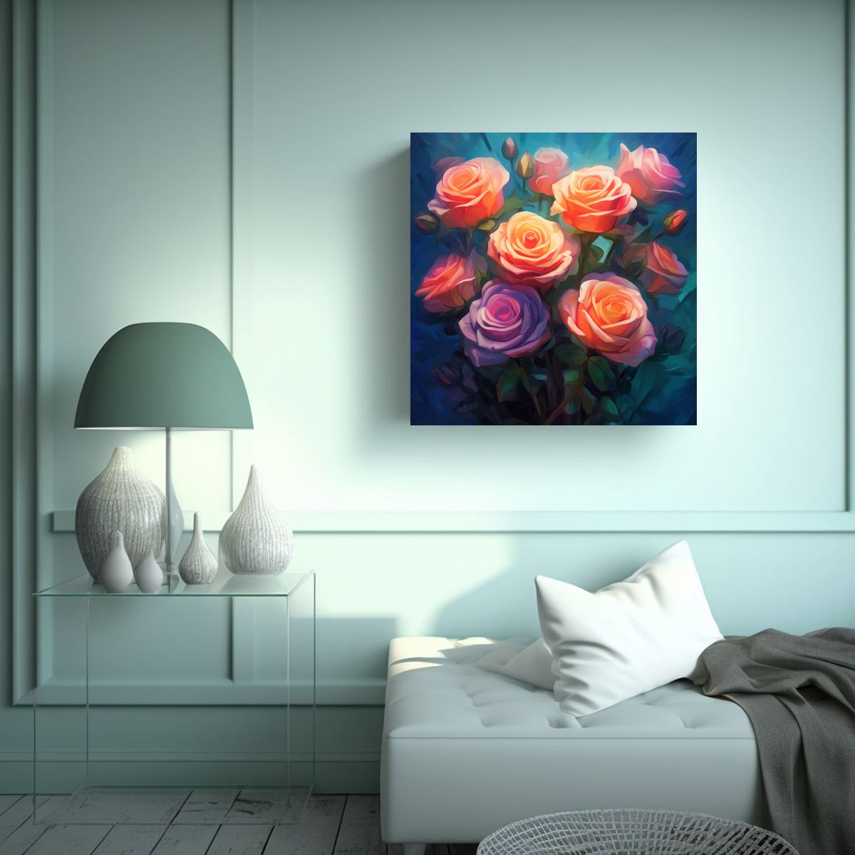 GENERICO - Inspiración De Alegría Cuadro Estilo 80x80 Cm