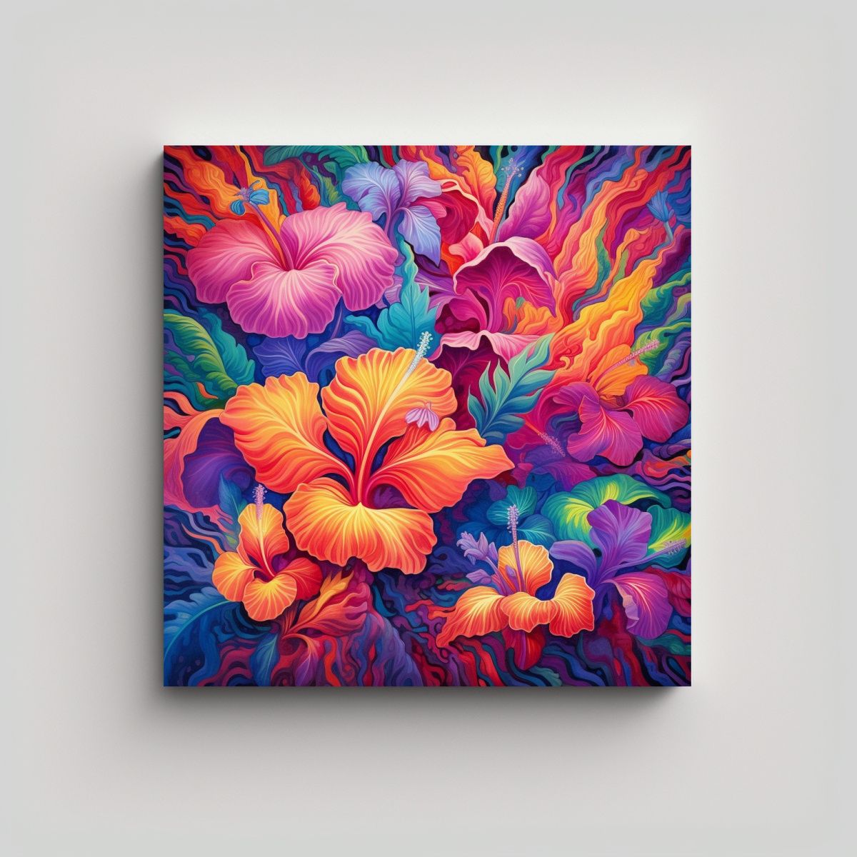 GENERICO - Viaje DMT De Belleza Conceptual Cuadro 80x80 Cm