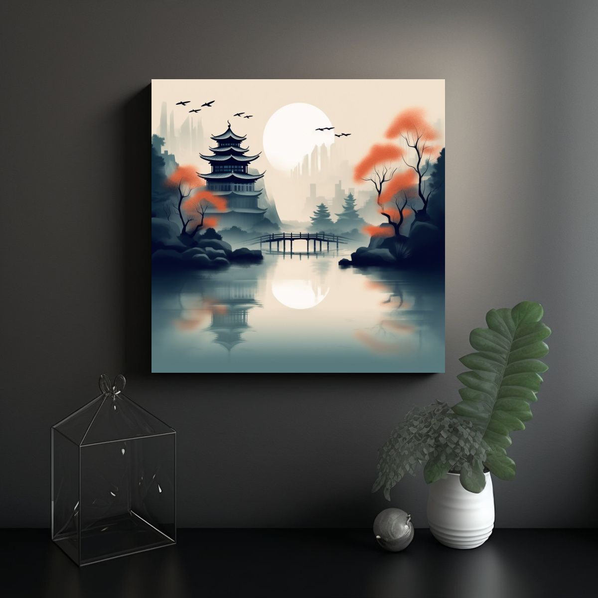 GENERICO - Cuadro Tela Expresión Artística Y Fantástica 70x70 Cm