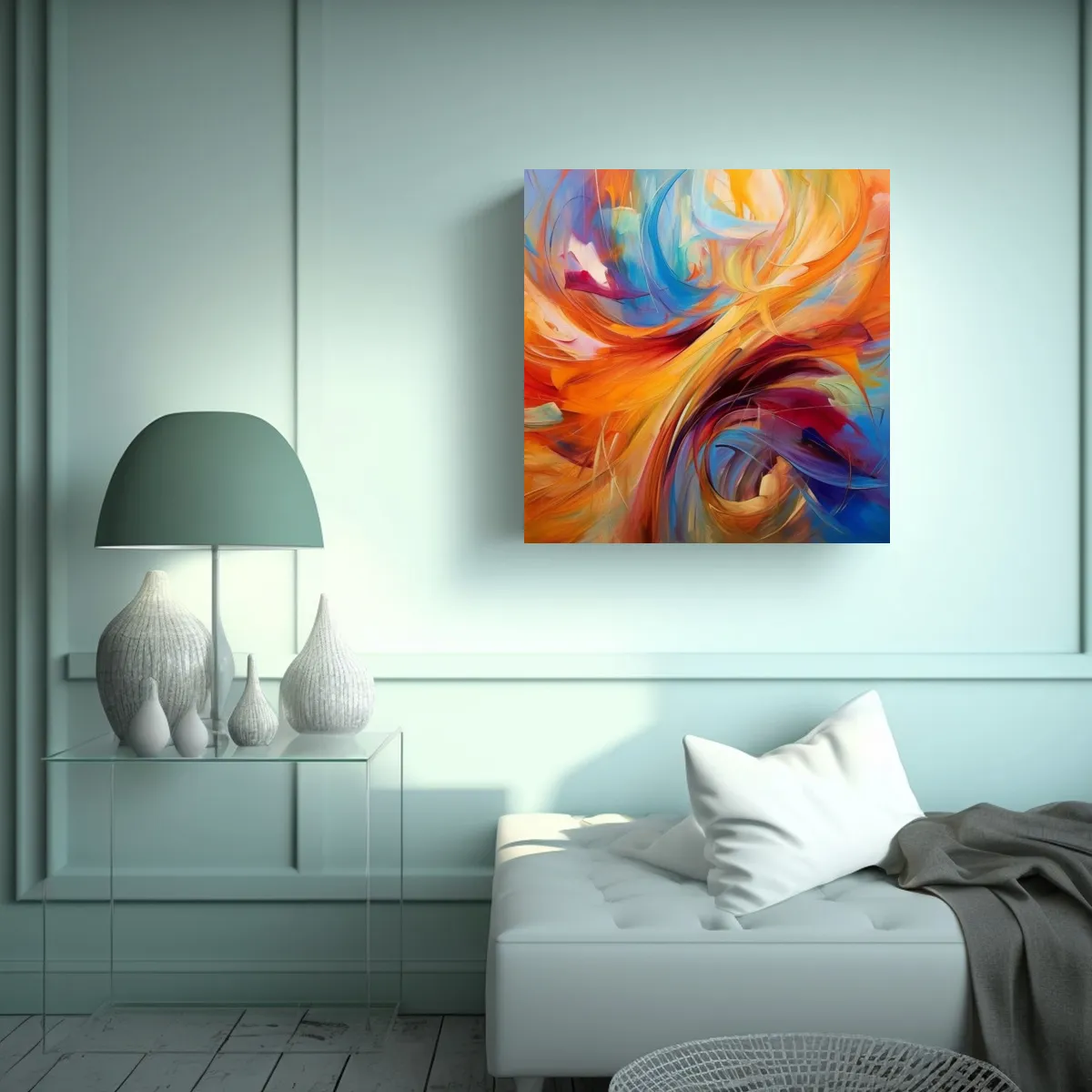 GENERICO - Pinturas Decorativas De Movimiento Energético En 70x70 Cm