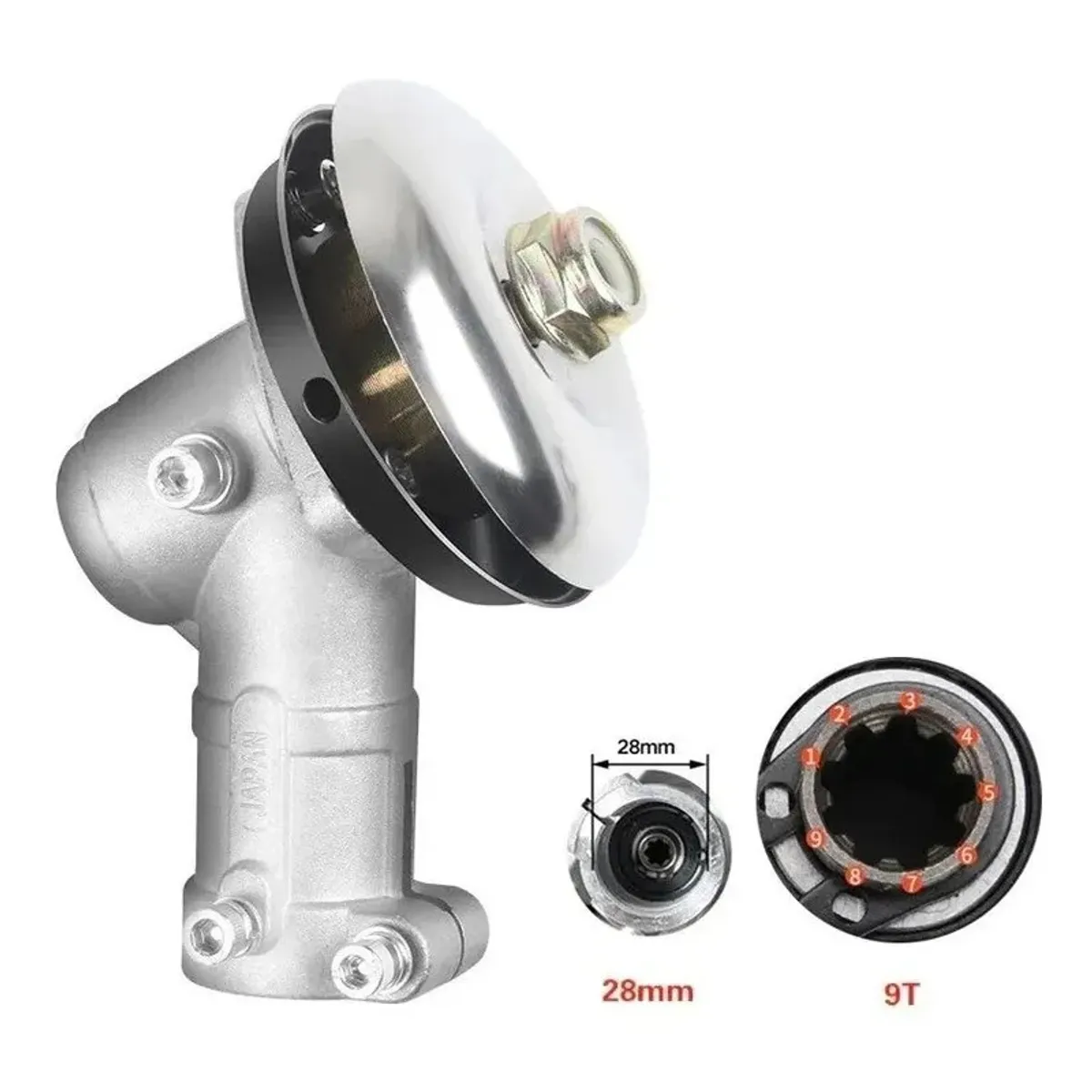 GENERICO - Cabezal Desbrozadora Tubo 26 Mm 9 Estrias