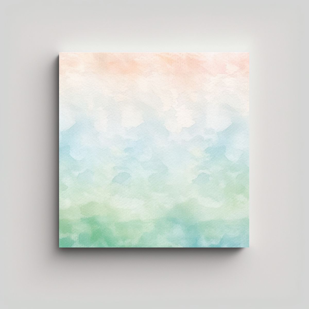 GENERICO - Pintura En Tela Simétrica Acuarela Texturizada 90x90 Cm