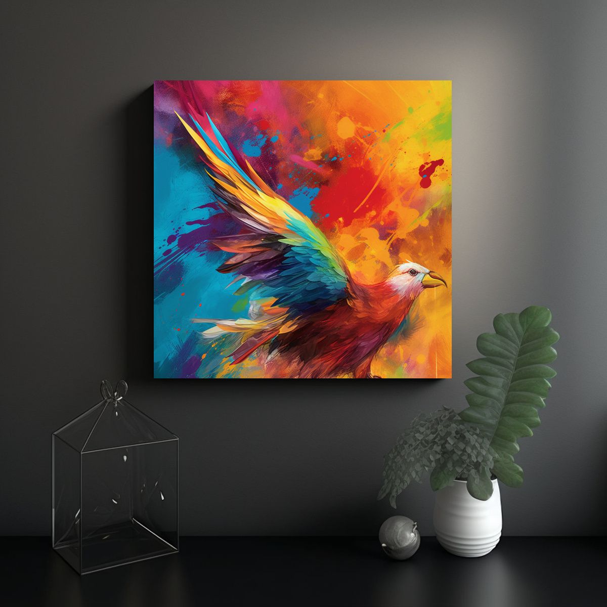 GENERICO - Cuadro En Bastidor Movimiento Único Para 80x80 Cm