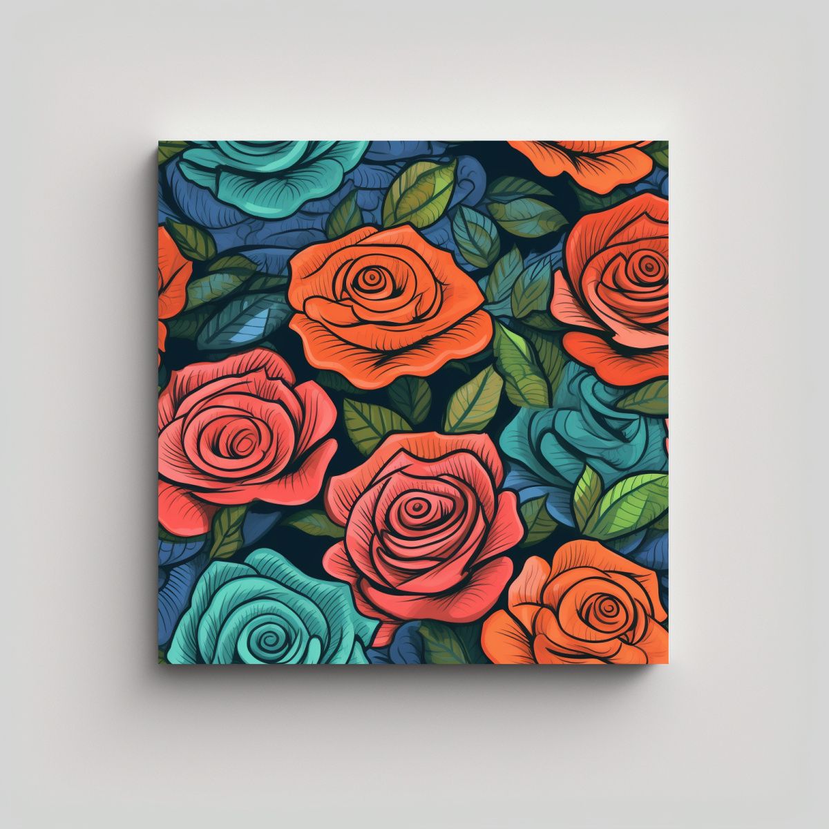 GENERICO - Fotografía De Composición Con Intrincadas 80x80 Cm