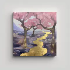 GENERICO - Pinturas Decorativas Arte Concepto Mural Para 90x90 Cm.