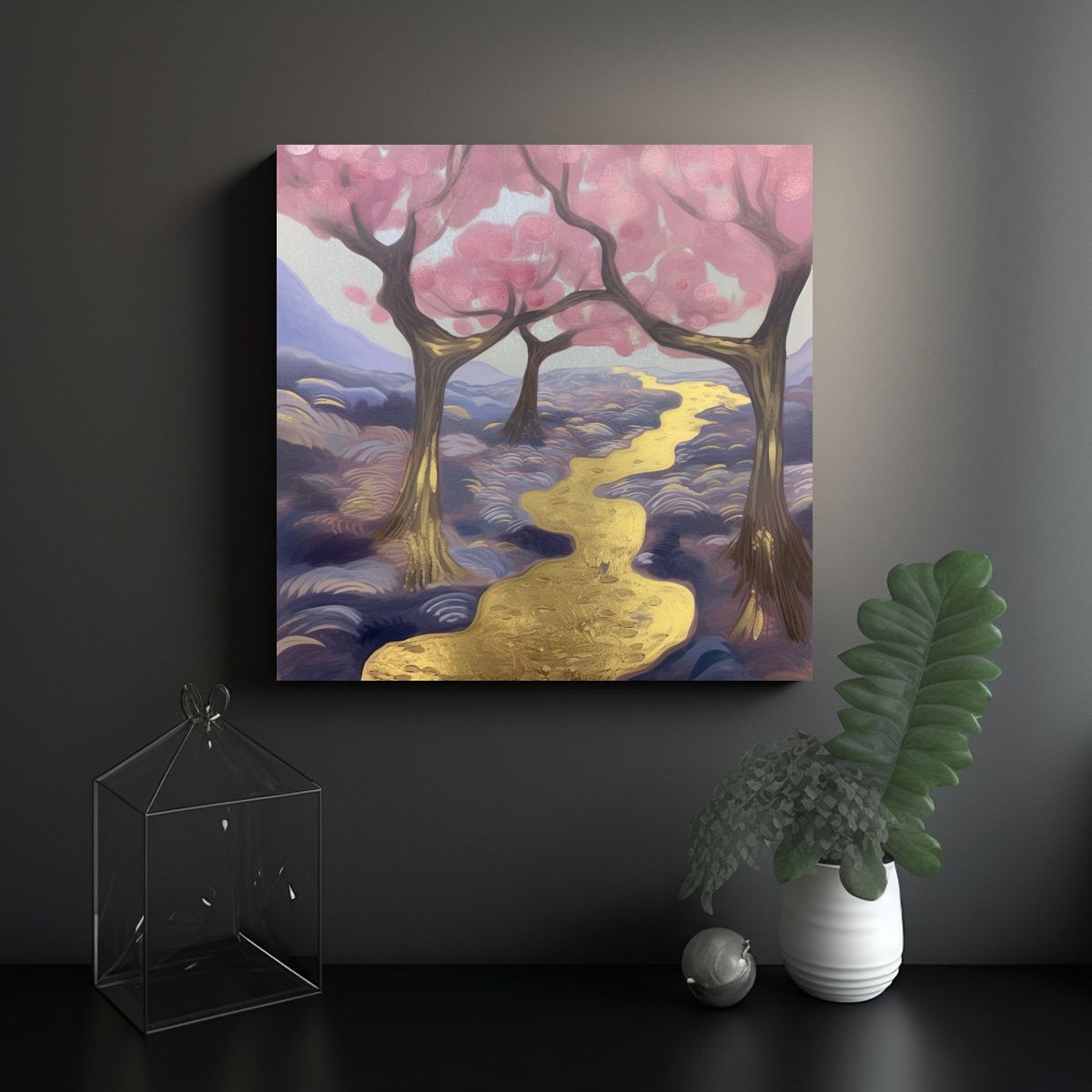 GENERICO - Pinturas Decorativas Arte Concepto Mural Para 90x90 Cm.