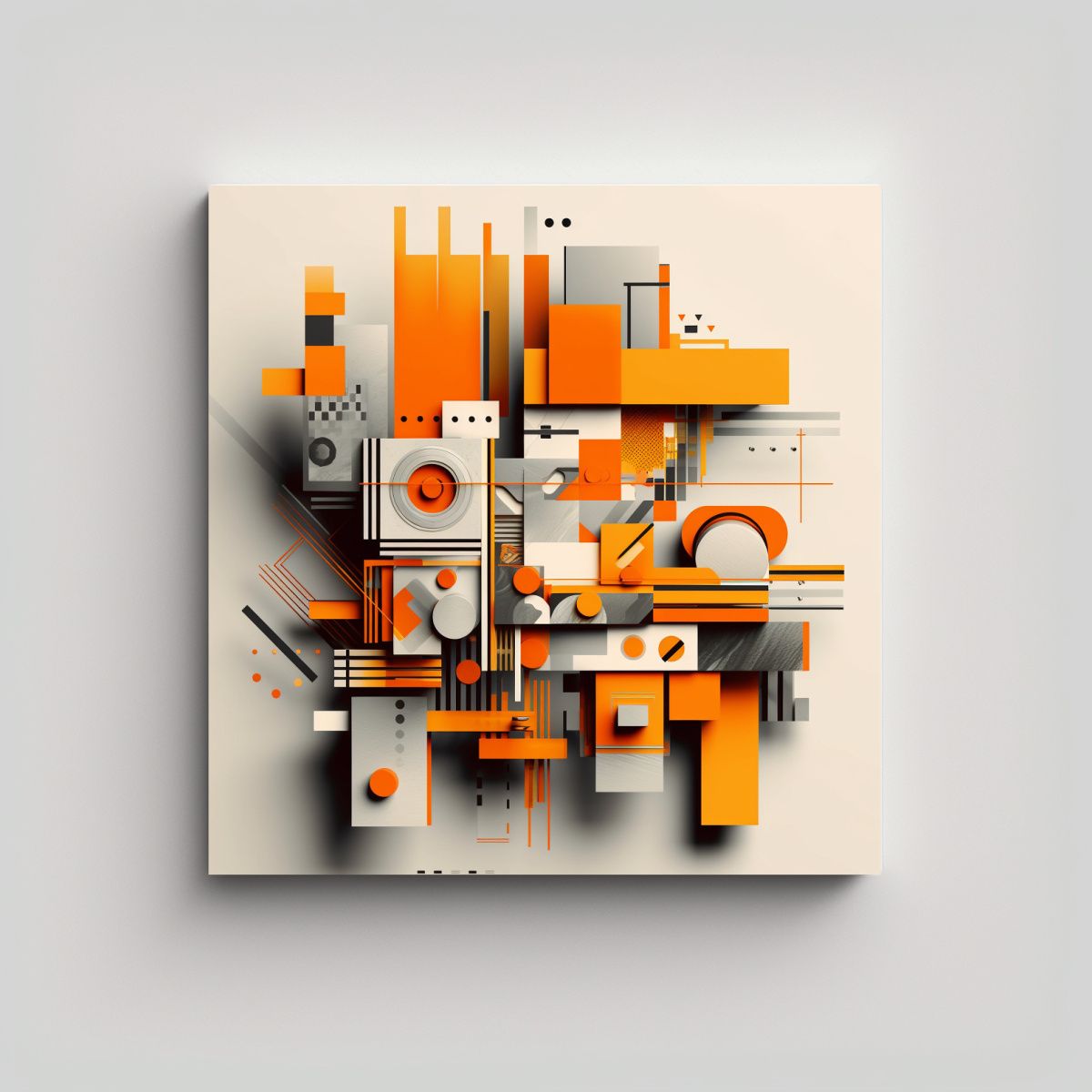 GENERICO - Cuadro Inspiración Simétrico Y Payasos 80x80 Cm