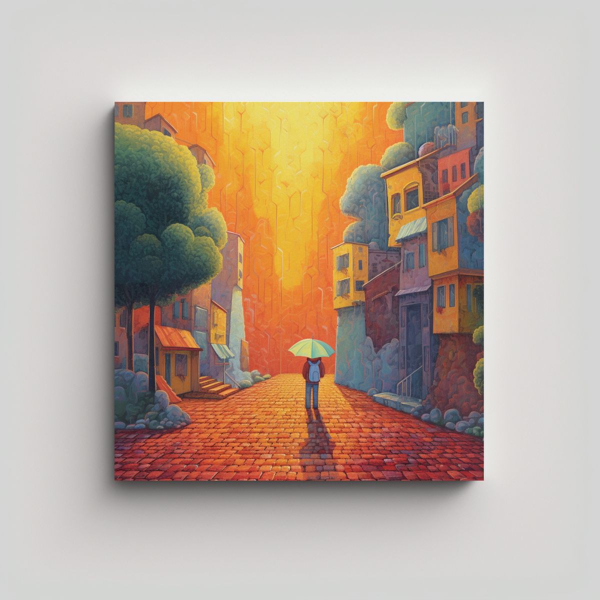 GENERICO - Cuadros De Cocina Con Imagen Brillante Y Lluviosa 80x80 Cm