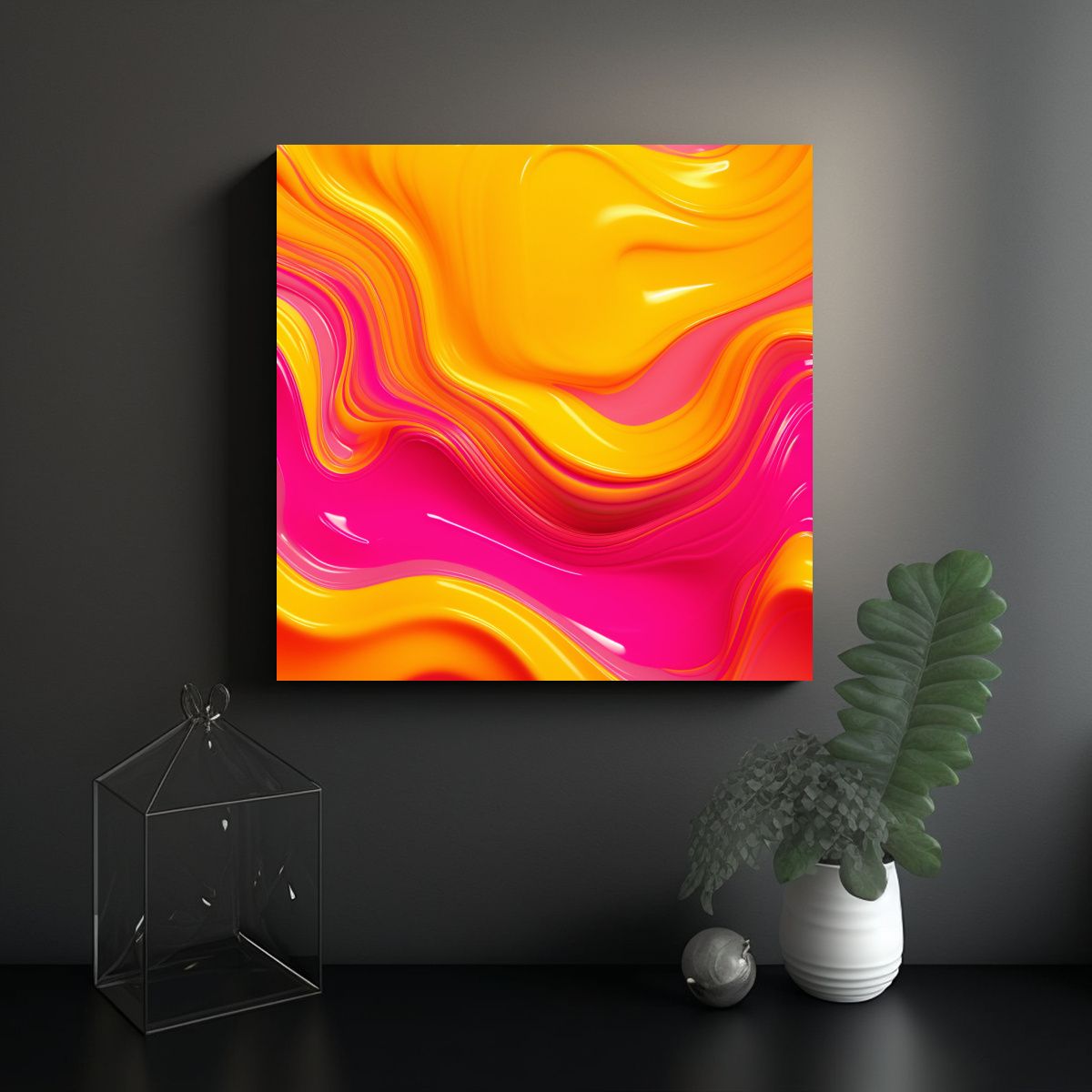 GENERICO - Pinturas De Decoración Con Textura De Plástico 80x80 Cm.