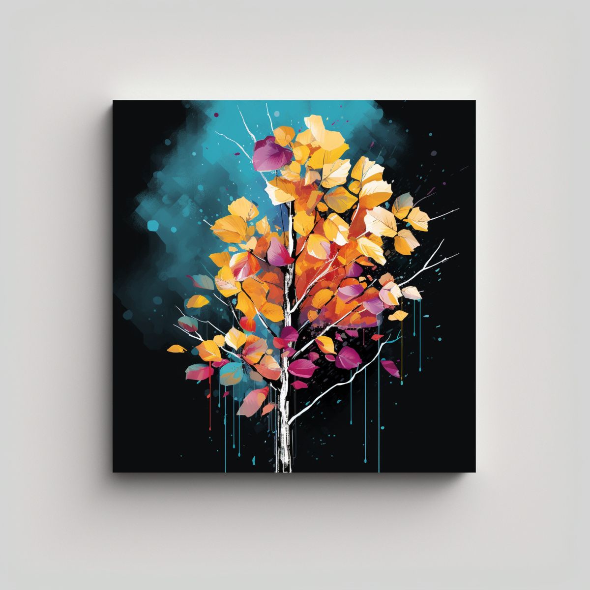 GENERICO - Pinturas Decorativas Con Ambiente Neonoir En 90x90 Cm