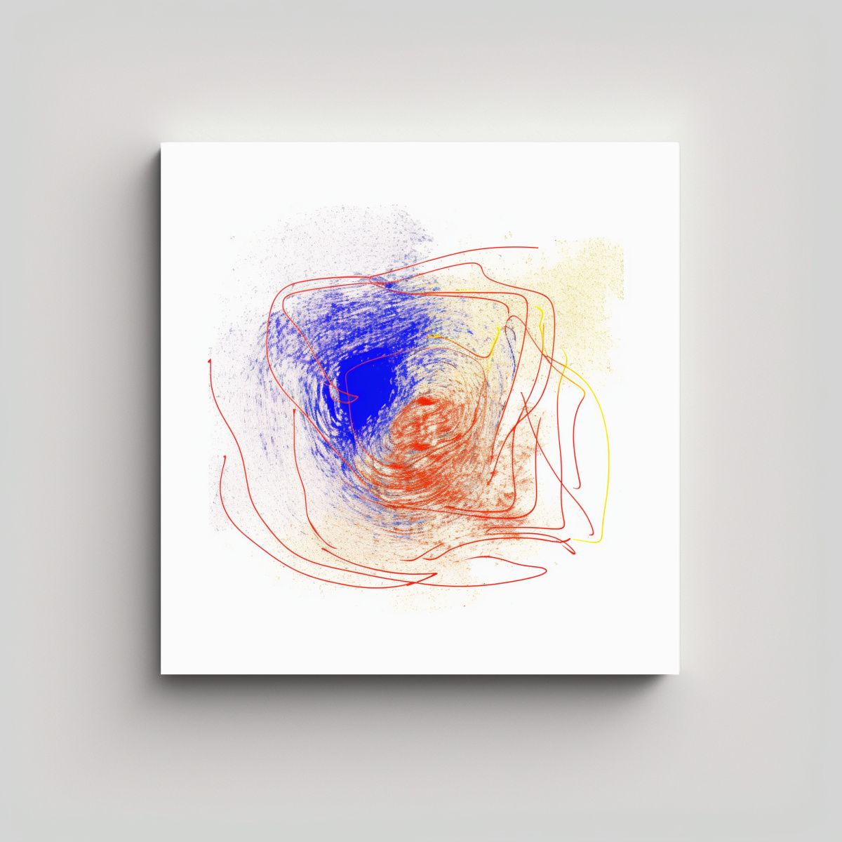 GENERICO - Pinturas Decorativas De Zorros Con Intensidad Y 80x80 Cm.