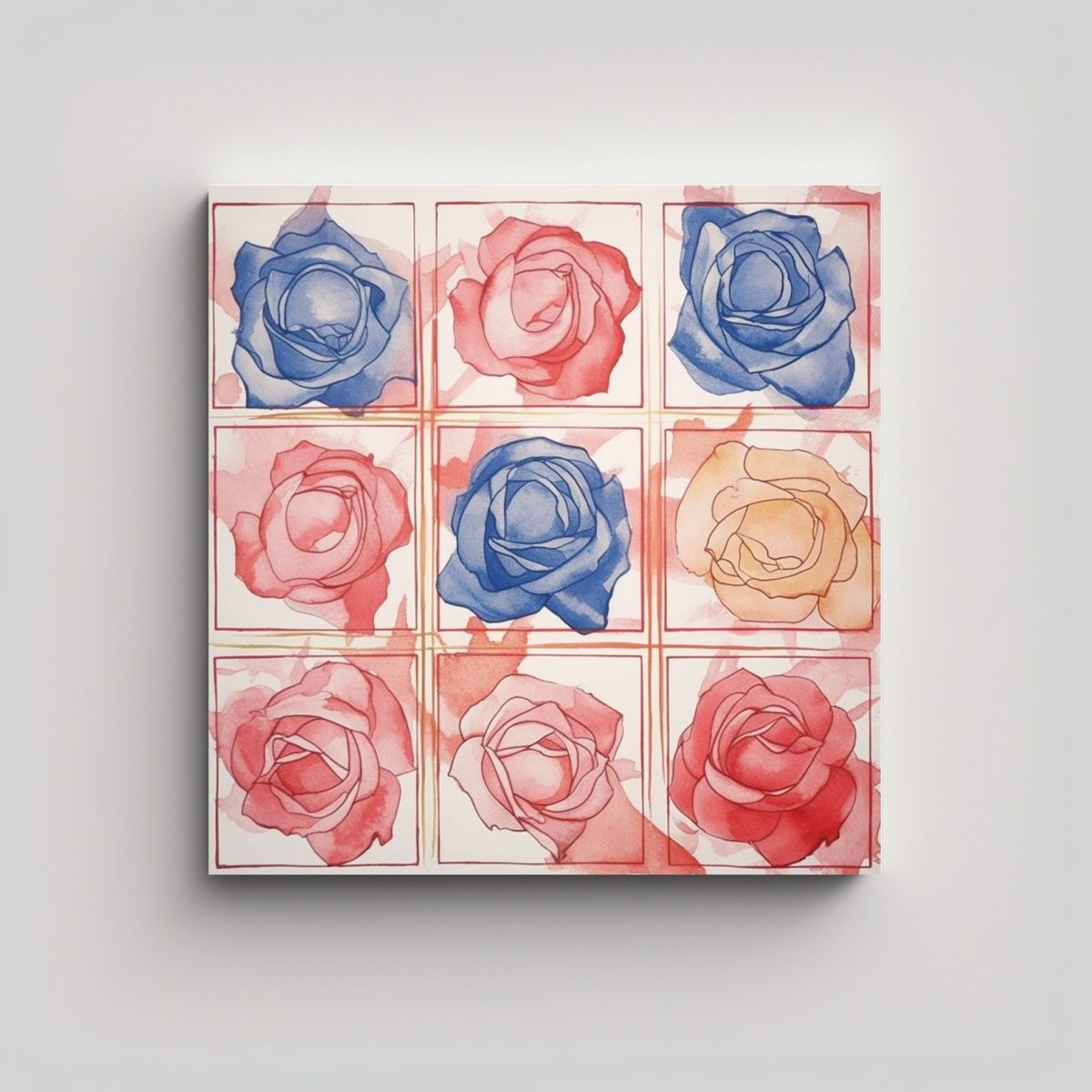 GENERICO - Pinturas Decorativas De Arte Expresión Nueve 90x90 Cm.