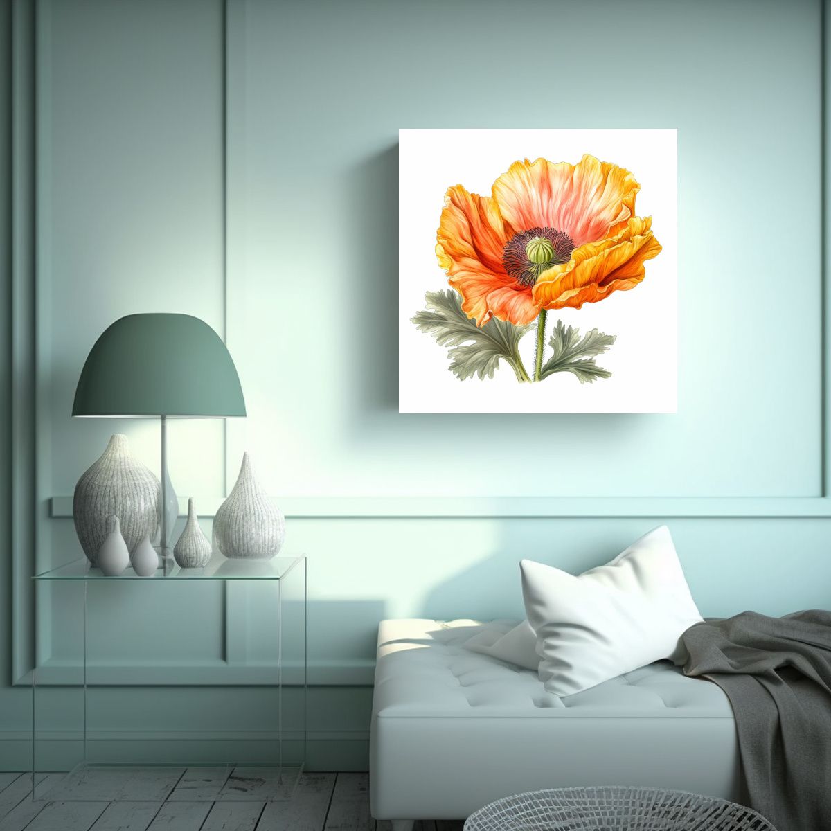 GENERICO - Textura Decorativa Canva Clipart De Flor De 70x70 Cm