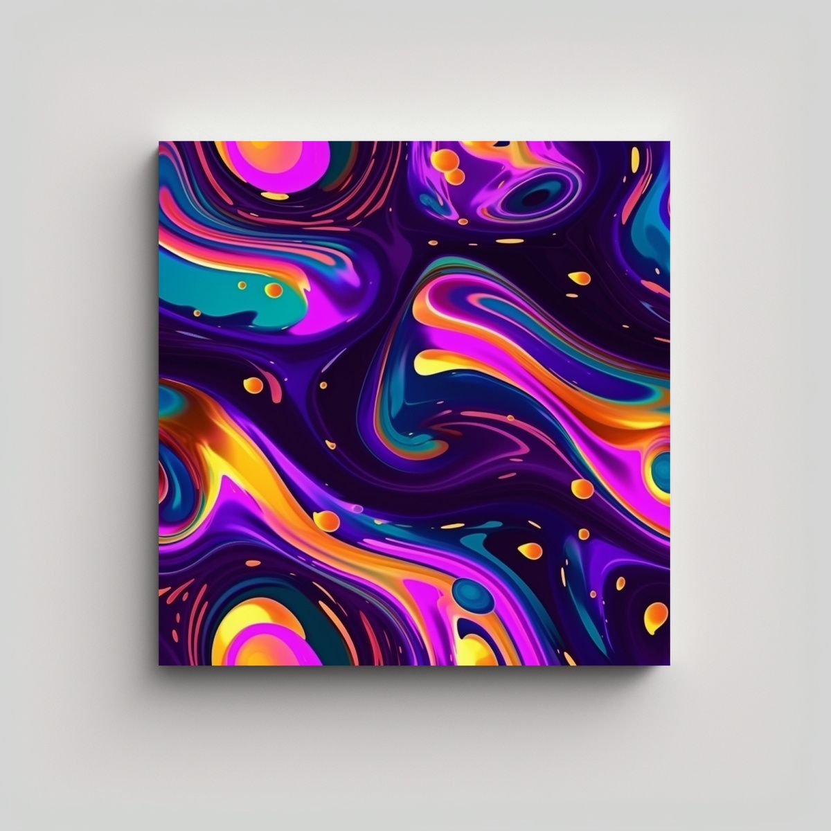 GENERICO - Pinturas Decorativas En Bastidor Con Finas 80x80 Cm