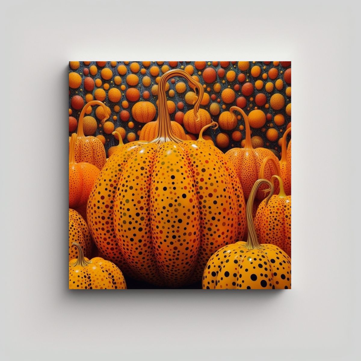 GENERICO - Cuadros Decorativos De Calabazas Exuberantes Y 80x80 Cm.