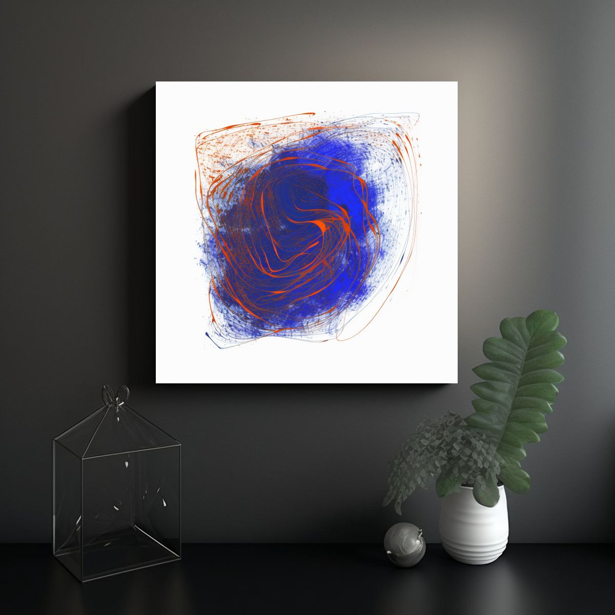 GENERICO - Cuadro Cuadro Moderna Zorro 90x90 Cm