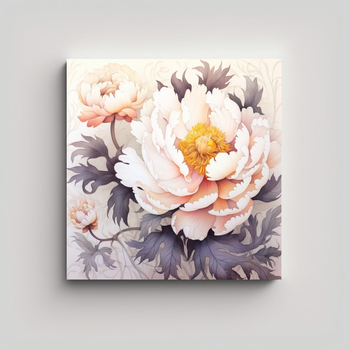 GENERICO - Armonía Cromática Canva Estilo Galería Con 80x80 Cm