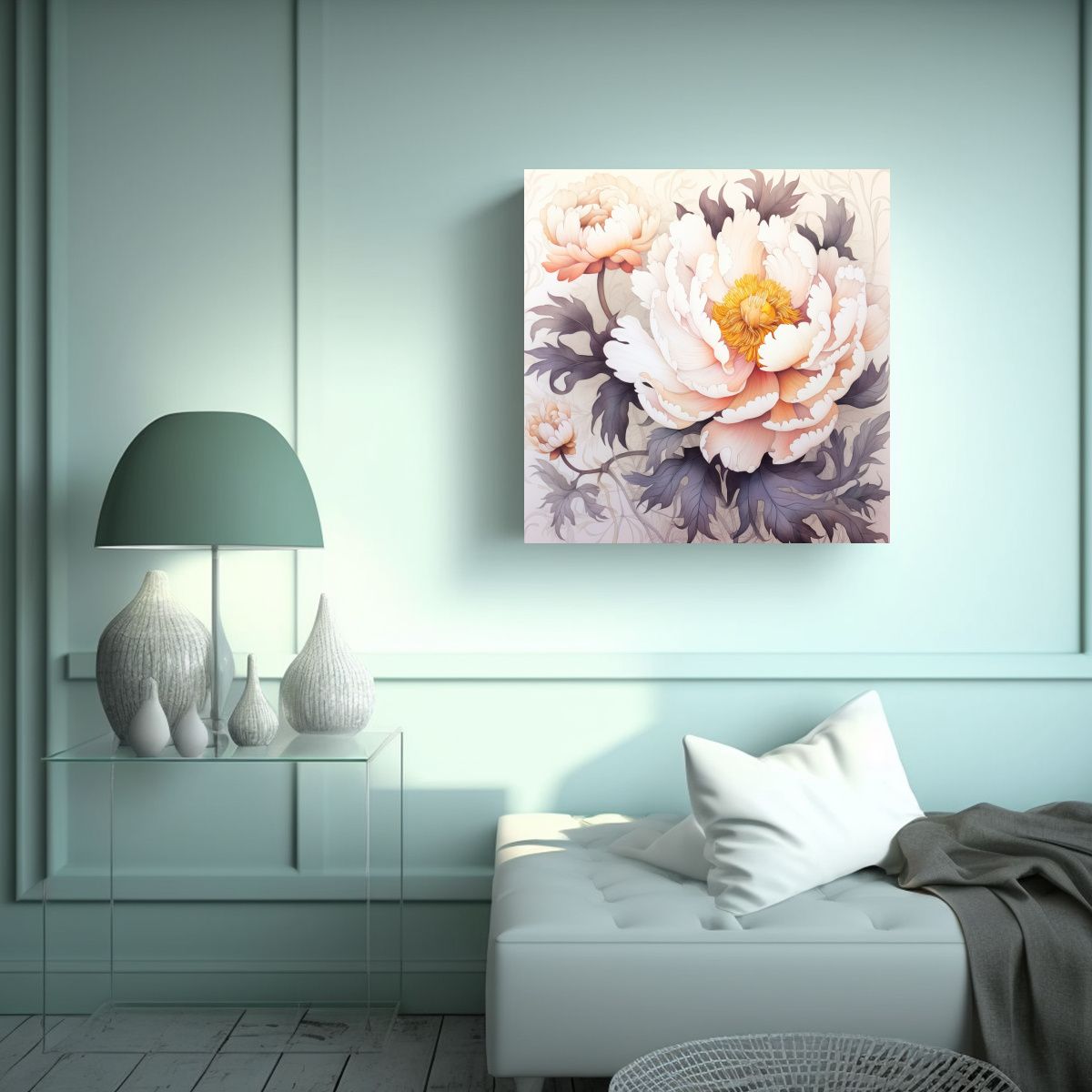 GENERICO - Armonía Cromática Canva Estilo Galería Con 80x80 Cm